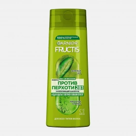 Шампунь Garnier Fructis Против перхоти 2в1 с зеленым чаем и пироктон оламином для всех типов волос 250мл