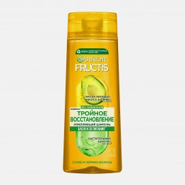 Шампунь для сухих и ломких волос Garnier Fructis укрепляющий Тройное восстановление 400мл
