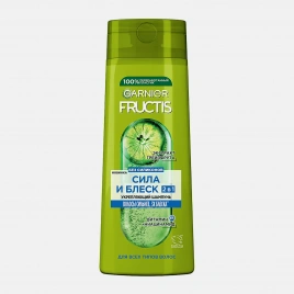 Шампунь Garnier Fructis Сила и блеск 2в1 укрепляющий с экстрактом Грейпфрута для нормальных волос 400мл
