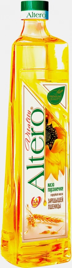 Масло подсолнечное Altero Vitality рафинированное 810мл фото 1